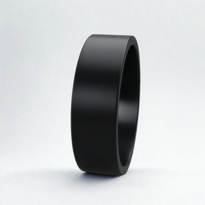 Black Zirconium Smooth Band