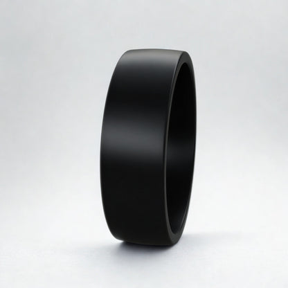 Black Zirconium Smooth Band